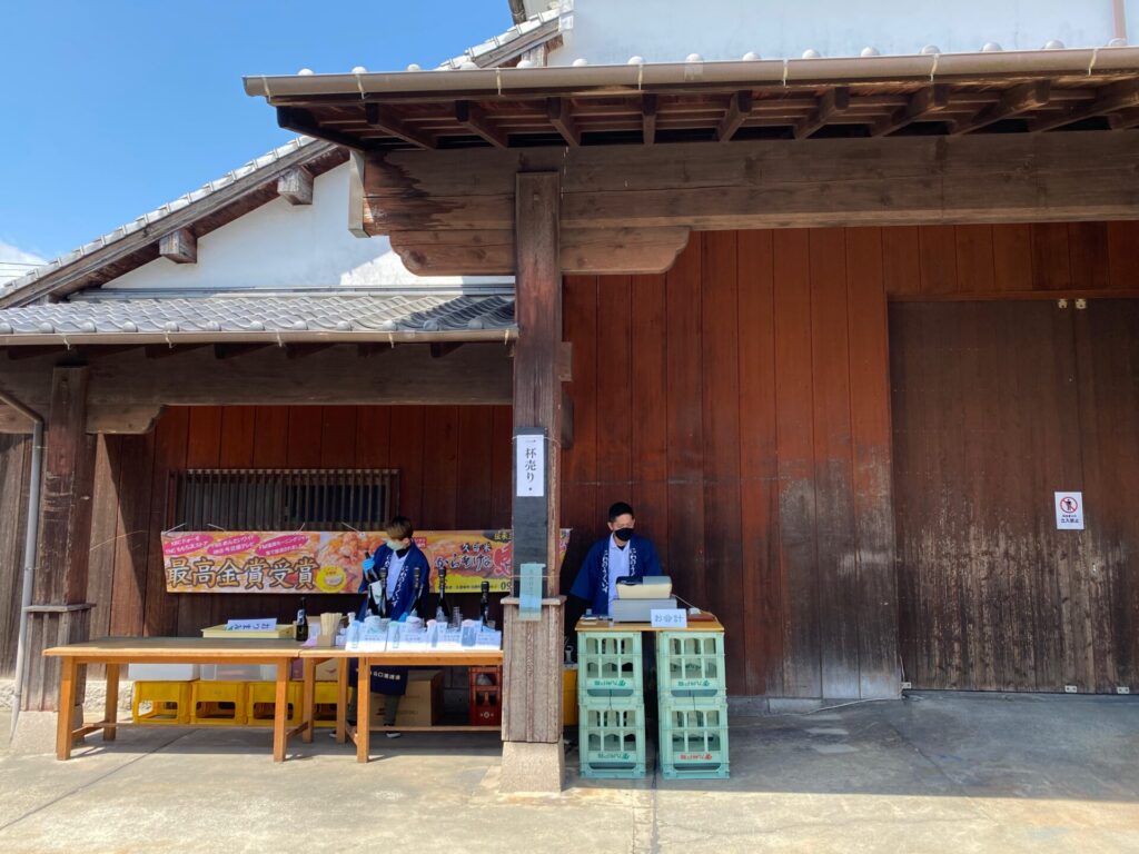 山口酒造場 試飲の受付